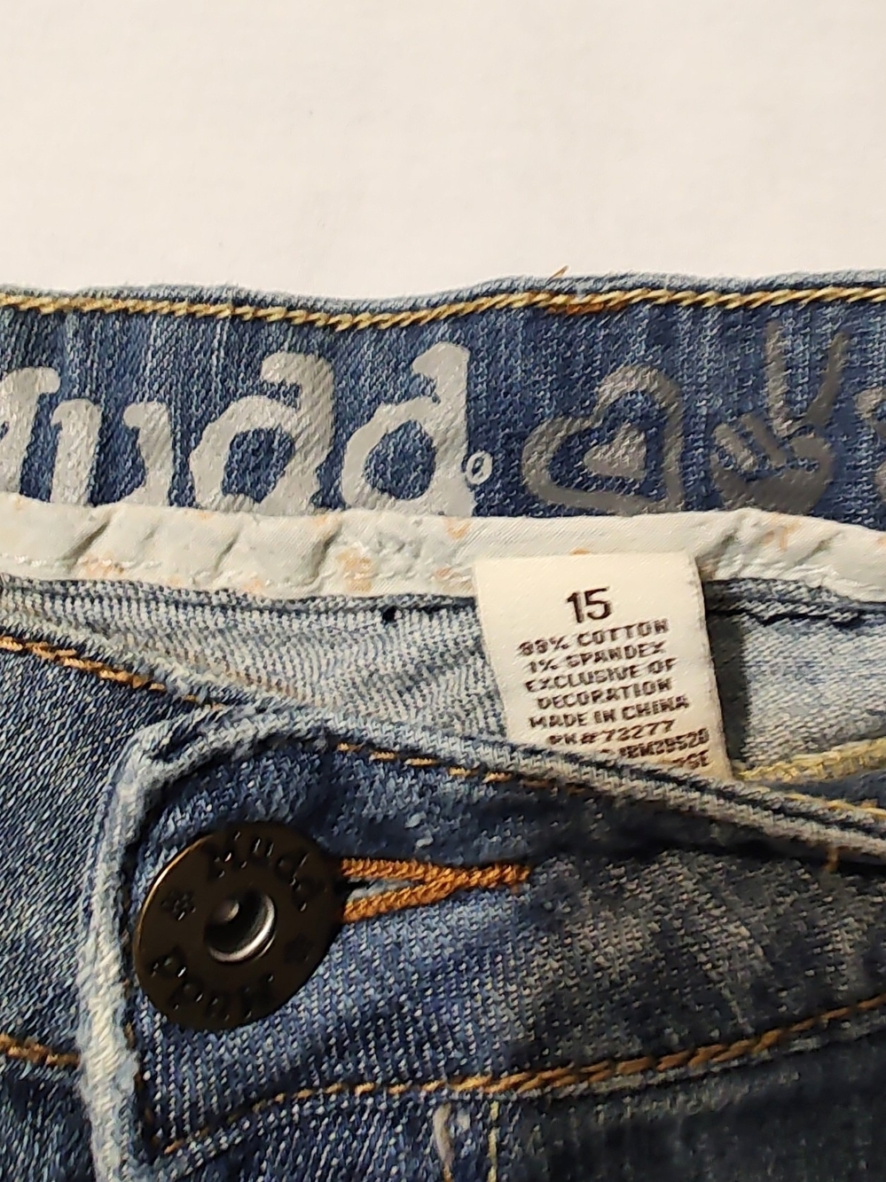 Mudd Y2K Distressed Flare Low Rise Jeans - Picture 5 of 9